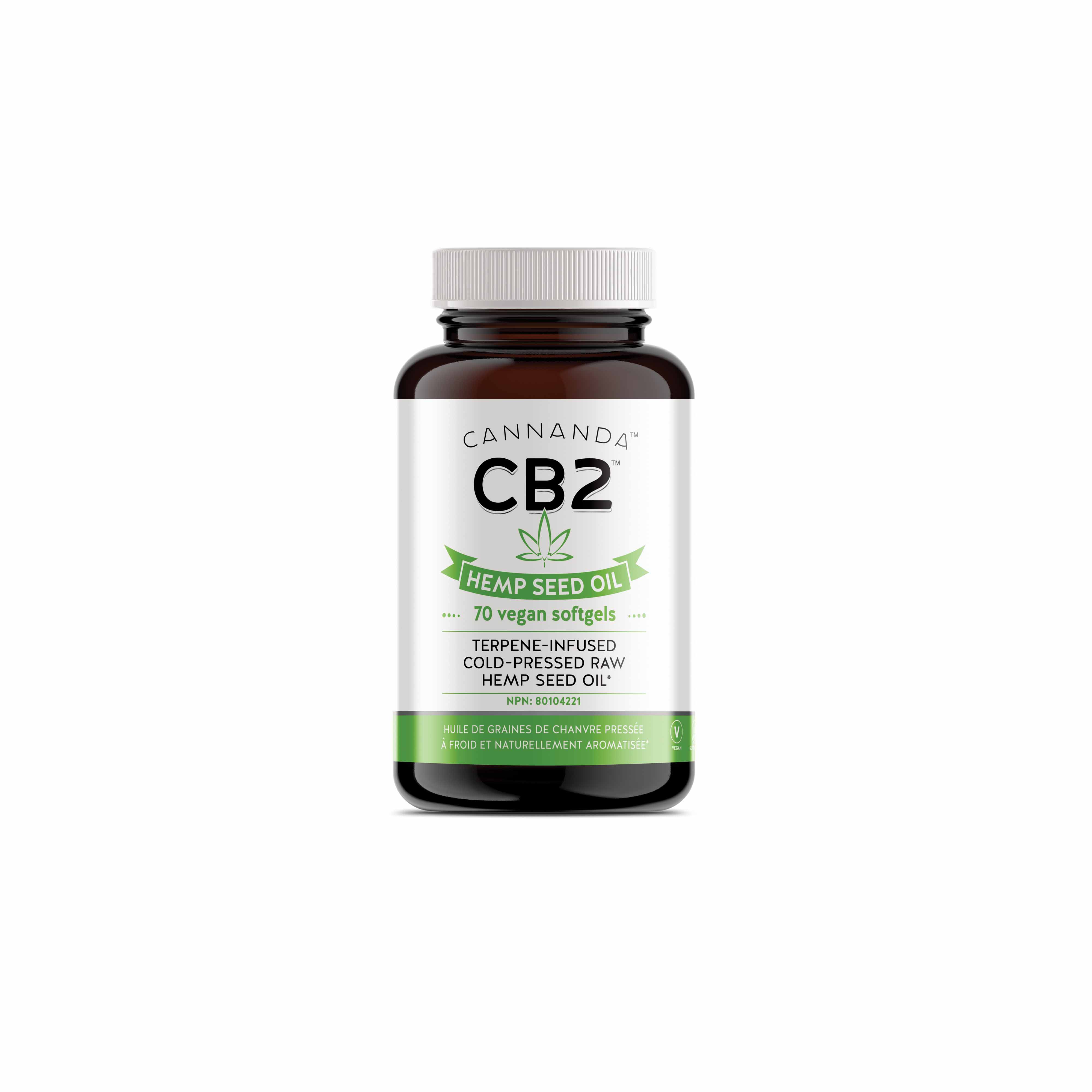 CB2™ Hemp Seed Oil (Vegan Softgels featuring beta-caryophyllene)