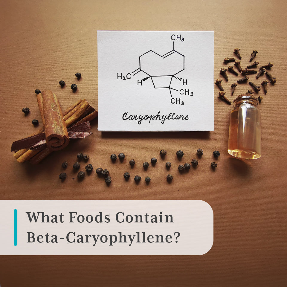 What foods contain BCP with image of cloves and black pepper