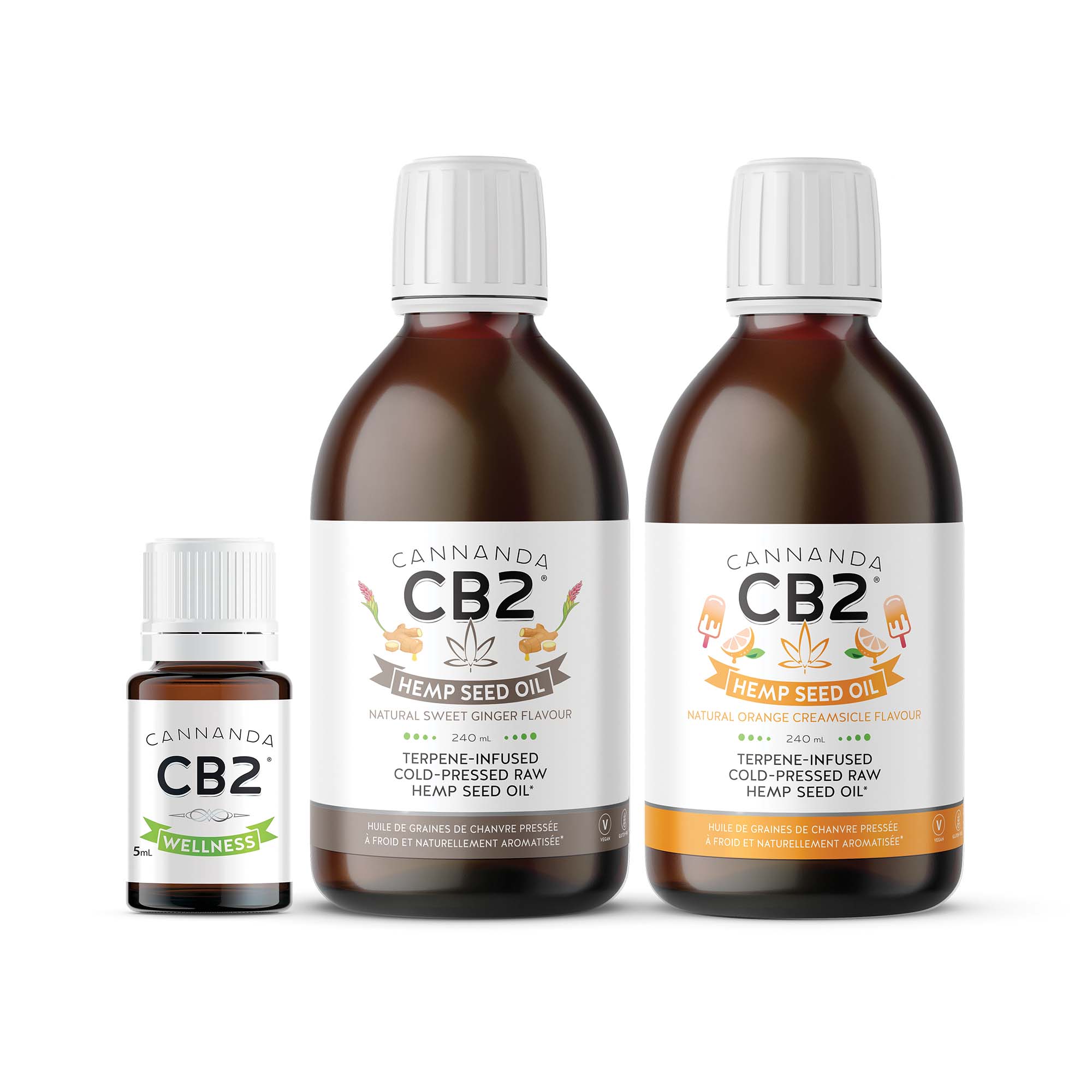Sweet Ginger & Orange Creamsicle CB2 HSO + CB2 Wellness