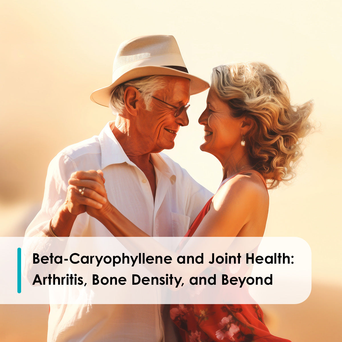 Old couple dancing at sunset: CB2 oil for joint health