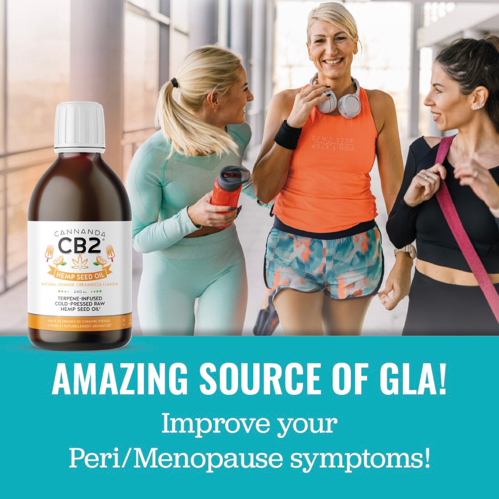 Cannanda CB2 with GLA for Perimenopause Menopause Hormone Changes