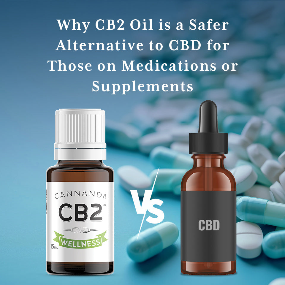 Cannanda CB2 Oil is a Safer than CBD for Those Taking Medications or Other Supplements