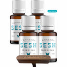 Sesh Intention drops x4 featuring CB2 oil & BCP with a free car aromatherapy diffuser