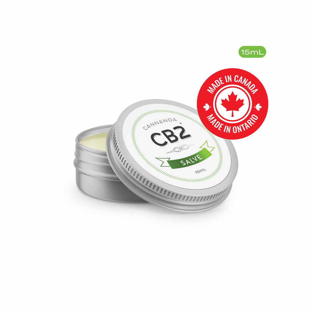 CB2 Salve 15 mL tin CB2 oil with CB2 terpenes