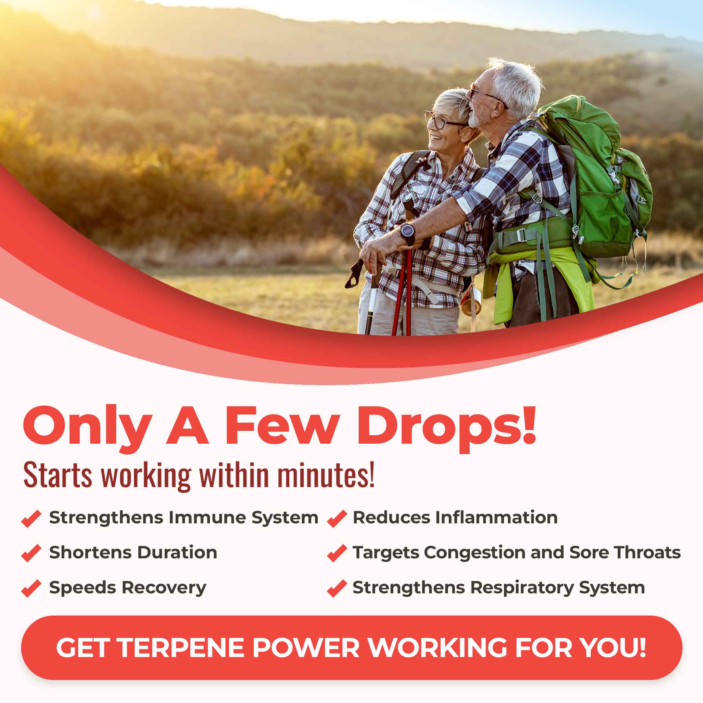 Immune blend that starts working in minutes! Strengthen immune system, shortens duration, speed recovery, reduces inflammation, targets congestion and sore throats, strengthens respiratory system.