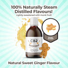 All flavors are 100% naturally steam-distilled. Lightly sweeteed with monk fruit.