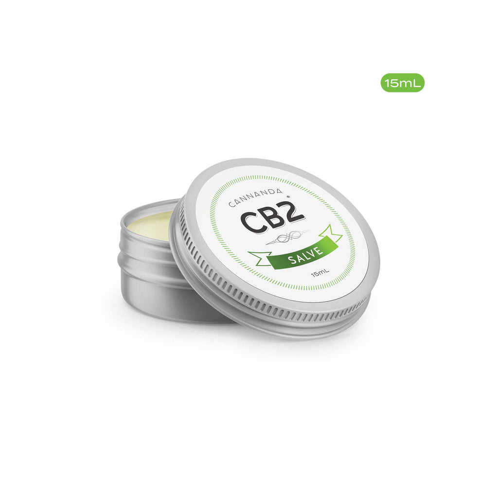 CB2 Salve 15 mL tin CB2 oil with CB2 terpenes