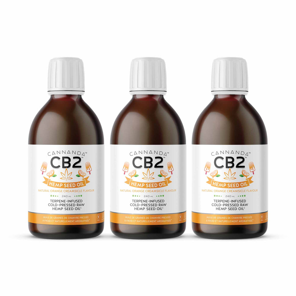 CB2 Hemp Seed Oil Orange Creamsicle Flavour x3