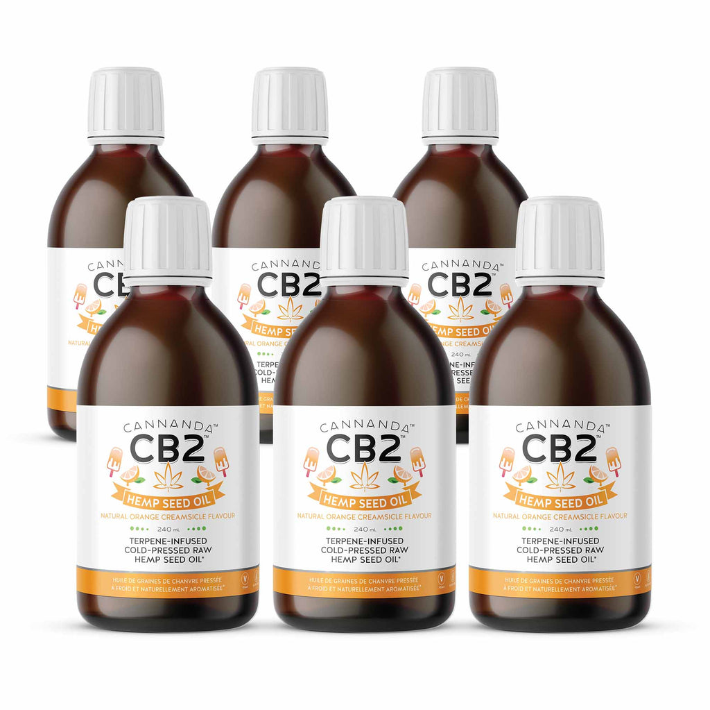 CB2 Hemp Seed Oil Orange Creamsicle Flavour x6